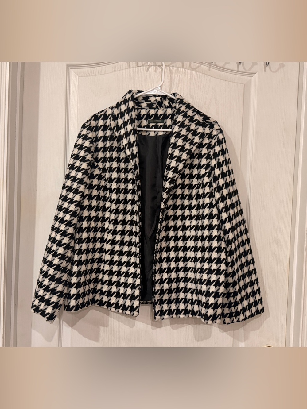 Cynthia Rowley Black & White Houndstooth Blazer